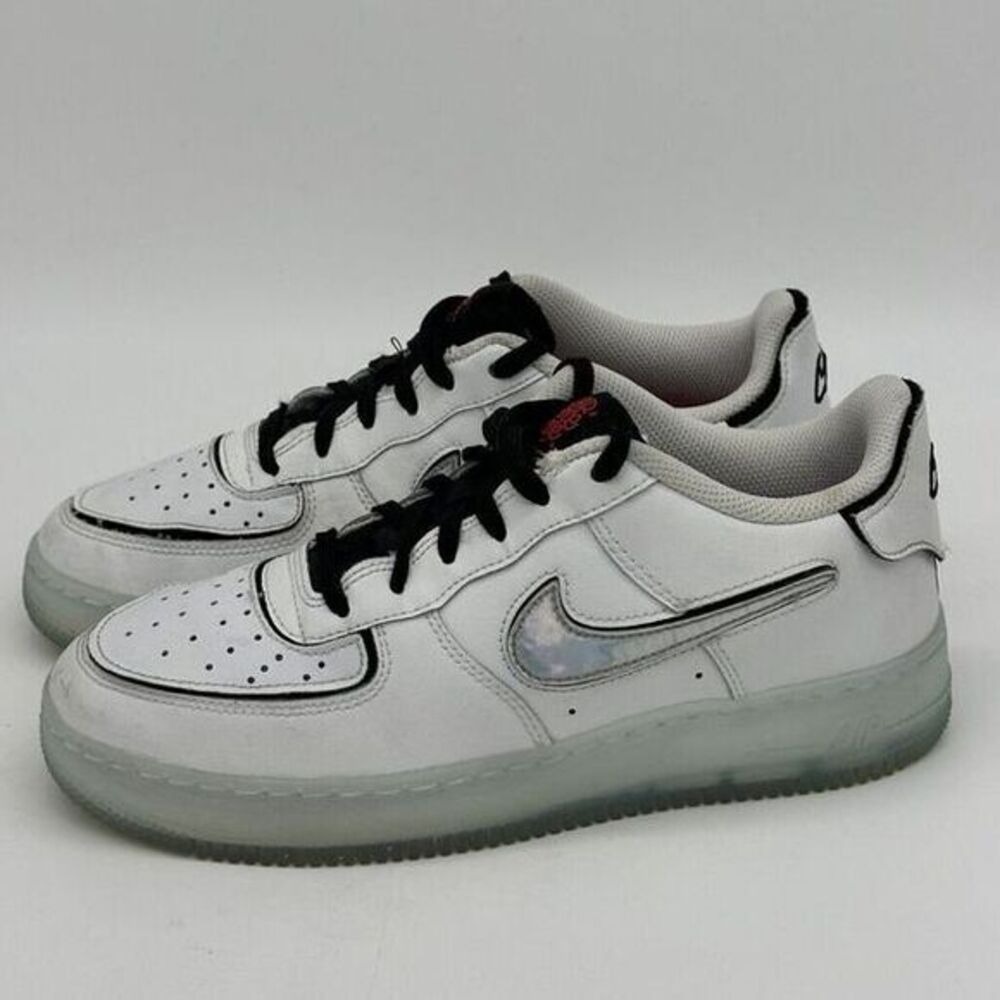 Nike AF11 Low GS Summit Sneakers Shoes Womens 7Y Aqua Holographic DH7341-100